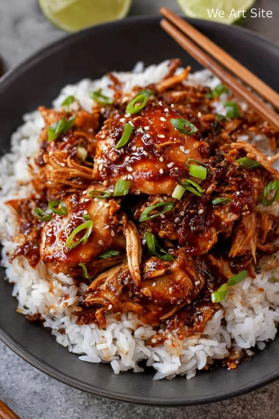 Honey Garlic Chicken Thighs (Slow Cooker)