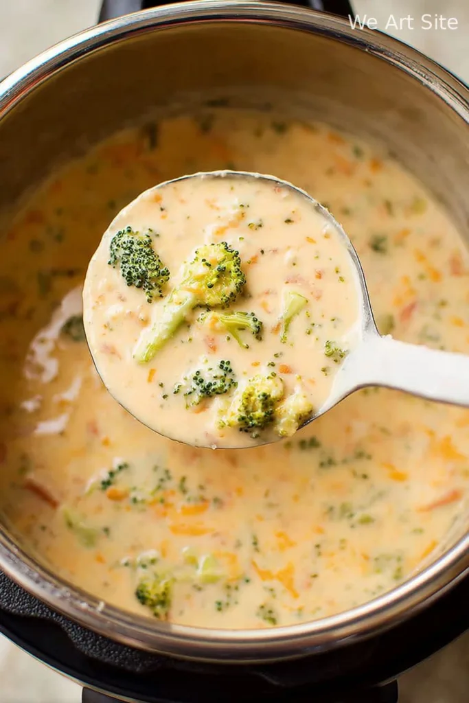 Instant Pot Broccoli Cheddar Soup