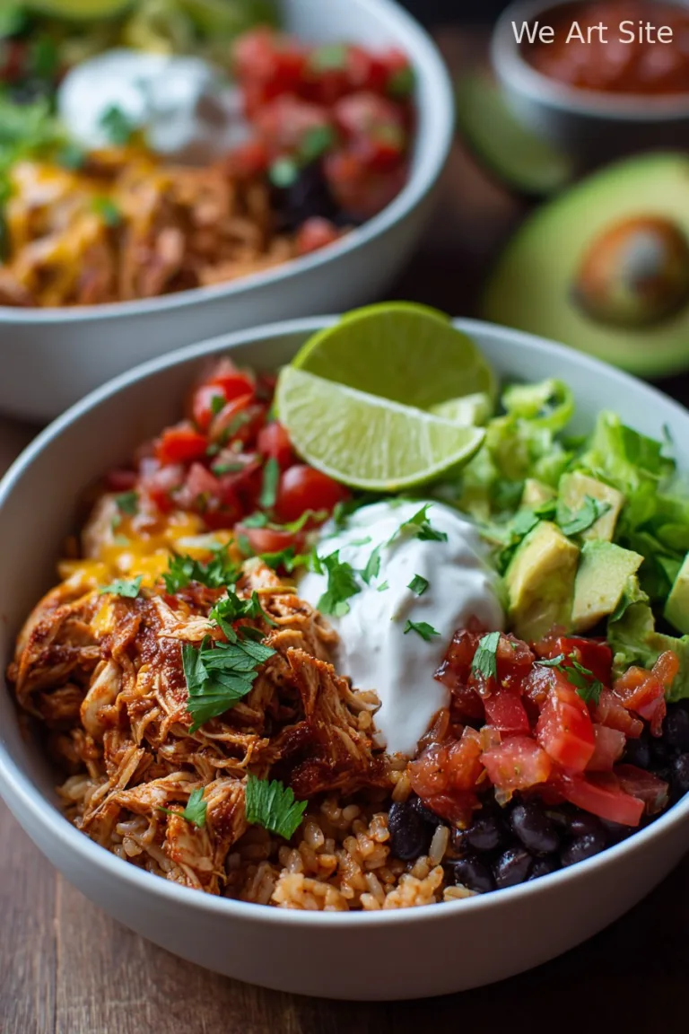 Instant Pot Weeknight Chicken and Rice Burrito Bowls