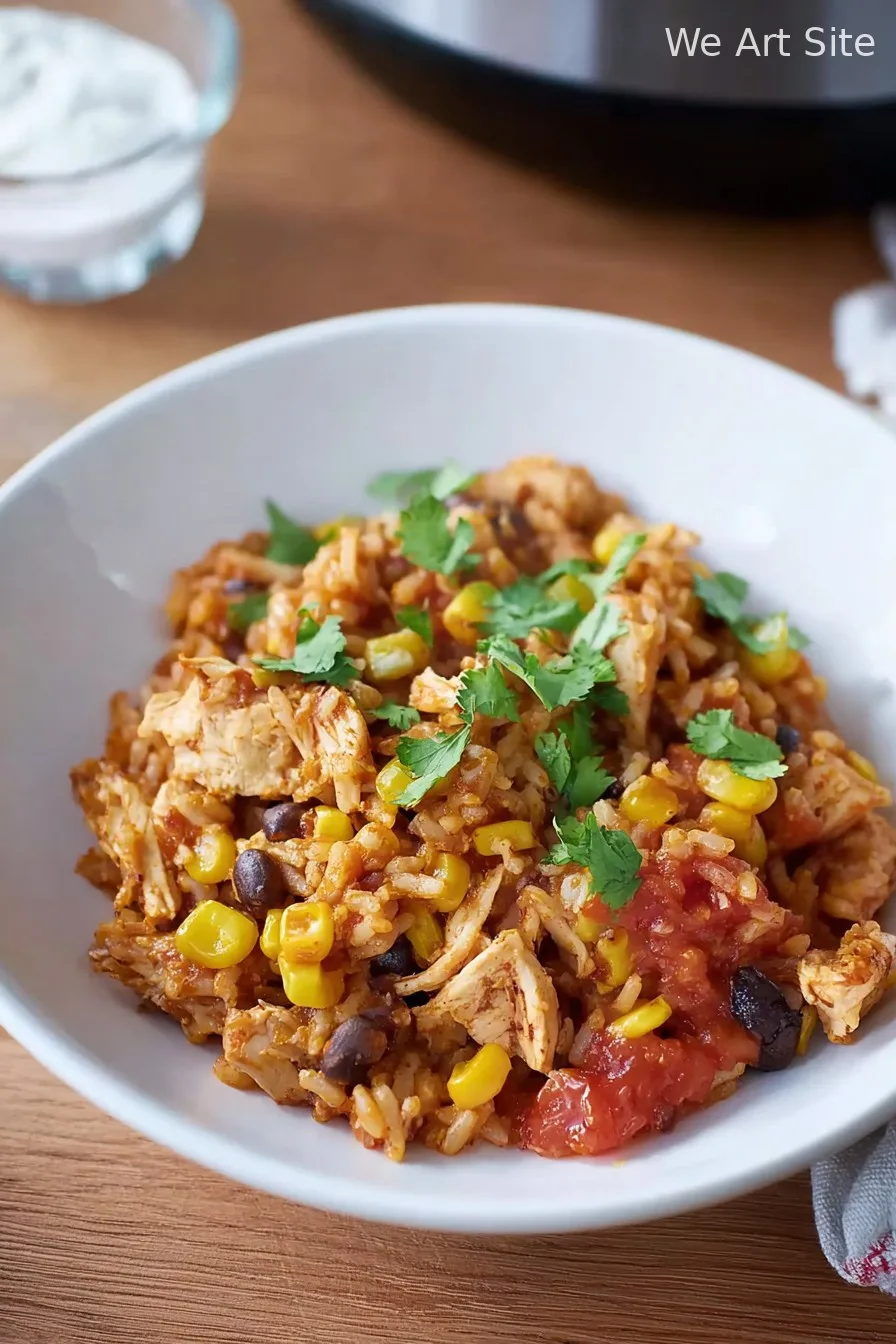 Instant Pot Weeknight Chicken and Rice Burrito Bowls
