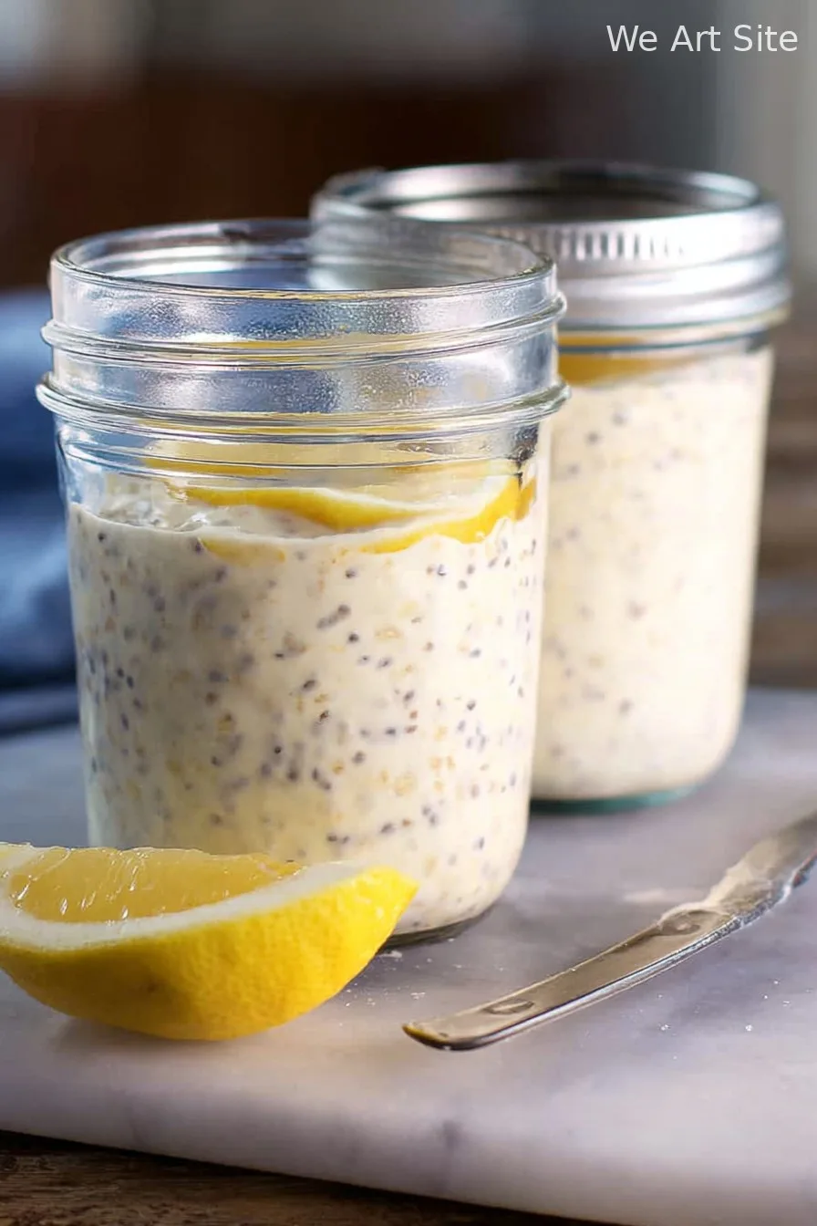 Lemon Cheesecake Overnight Oats
