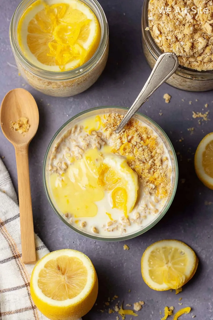 Lemon Cheesecake Overnight Oats