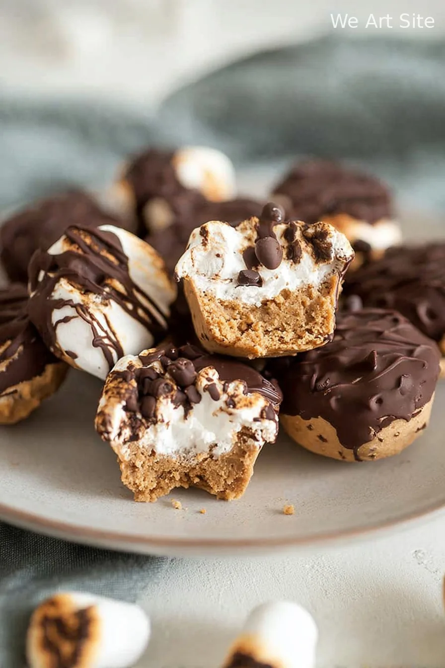 No Bake S’mores Cookie Dough Bites