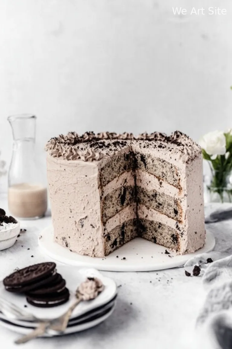 Oreo Cake with Coffee Oreo Buttercream
