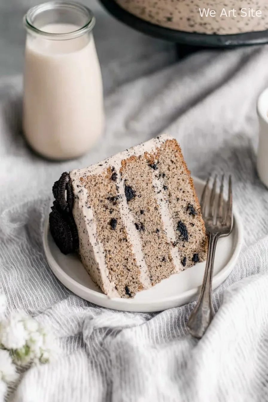 Oreo Cake with Coffee Oreo Buttercream