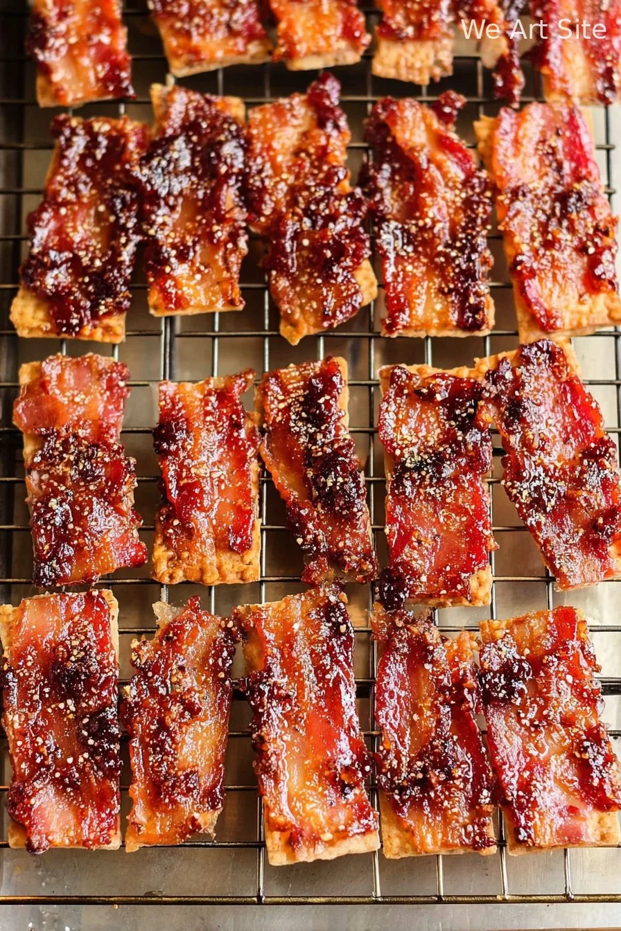 Parmesan Candied Bacon Crackers