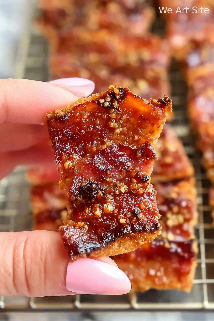 Parmesan Candied Bacon Crackers