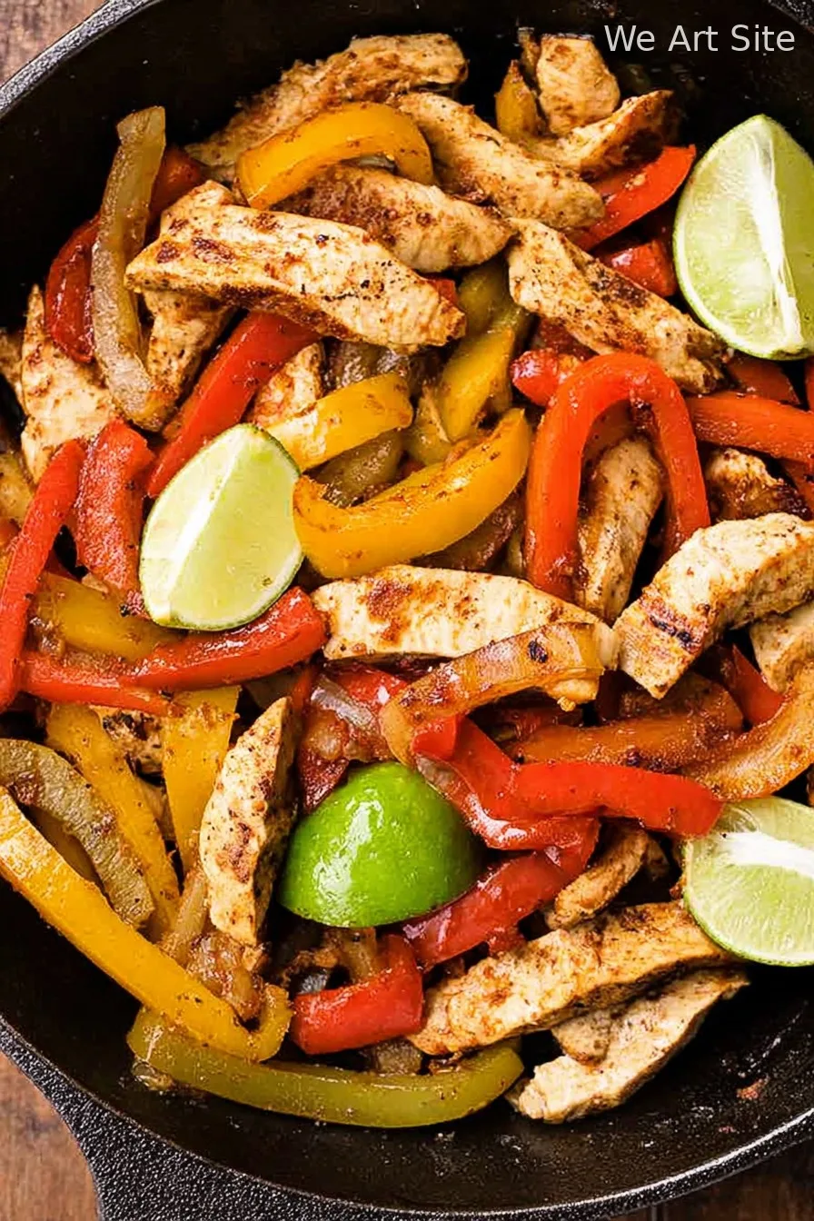 Skillet Chicken Fajitas