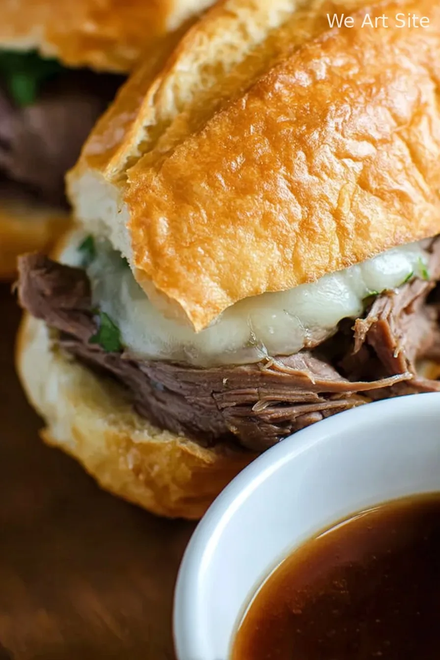 Slow Cooker French Dip Sandwiches