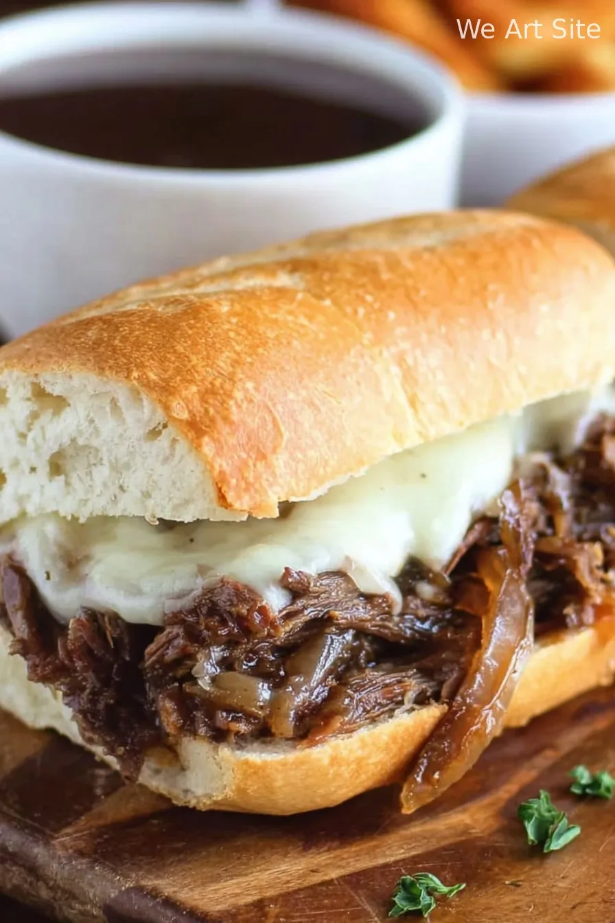 Slow Cooker French Dip Sandwiches