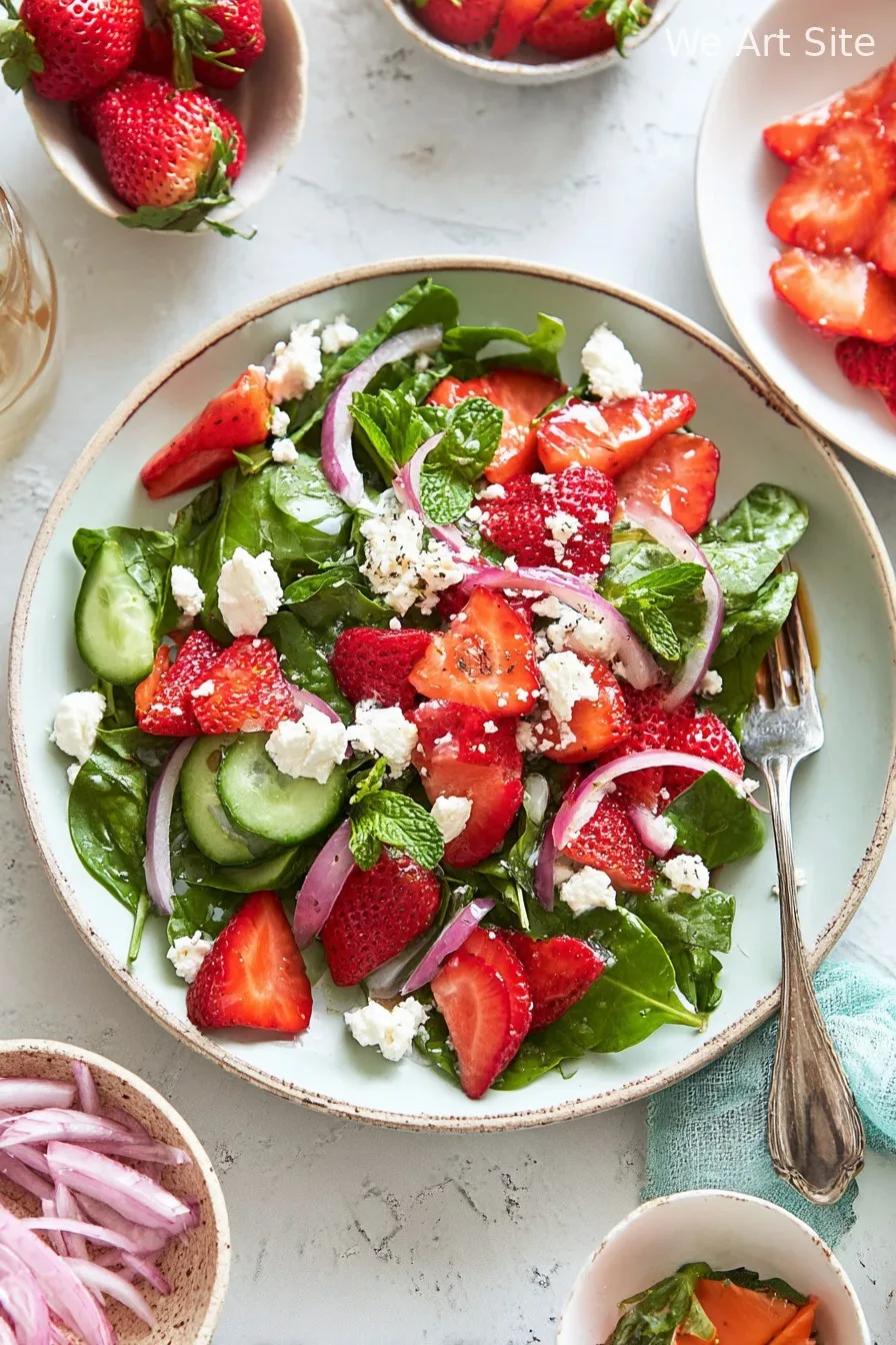 Summer Strawberry Salad with Feta