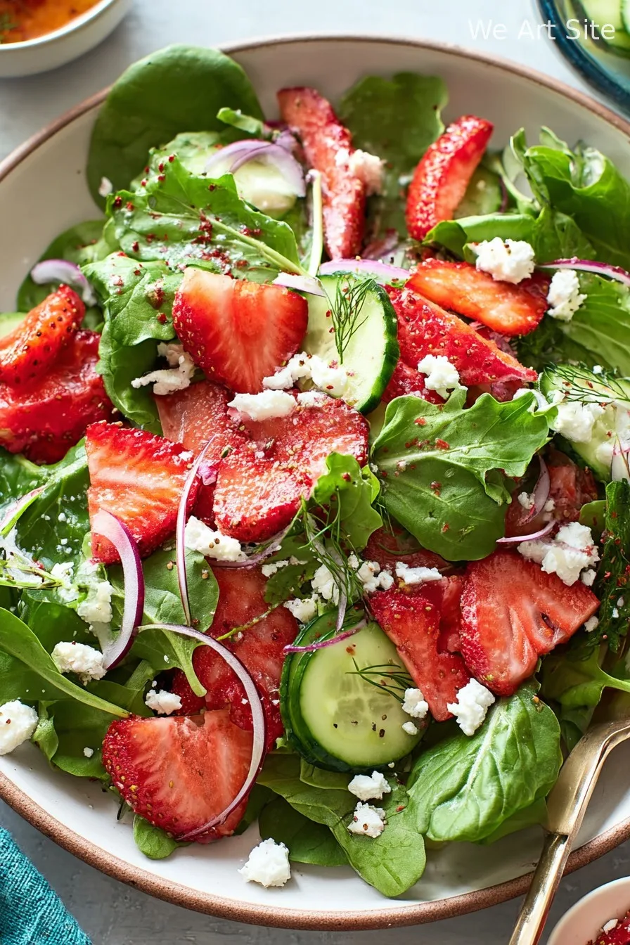 Summer Strawberry Salad with Feta