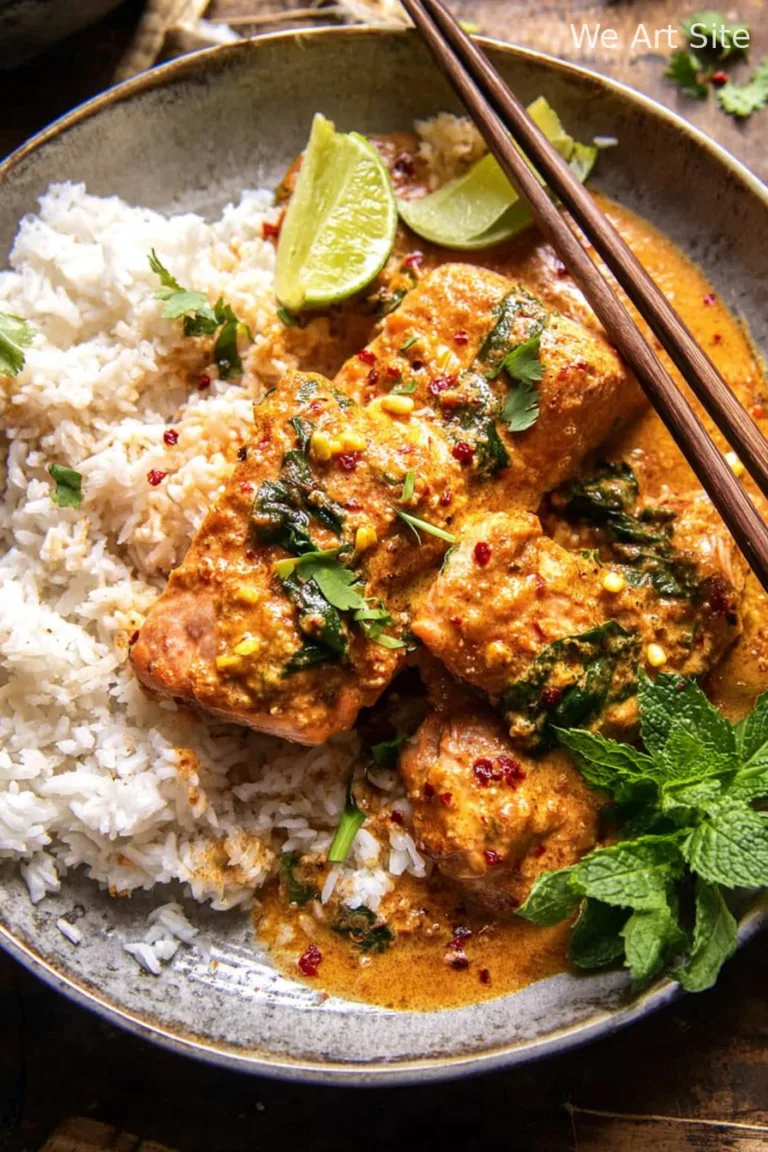 Baked Coconut Curry Salmon