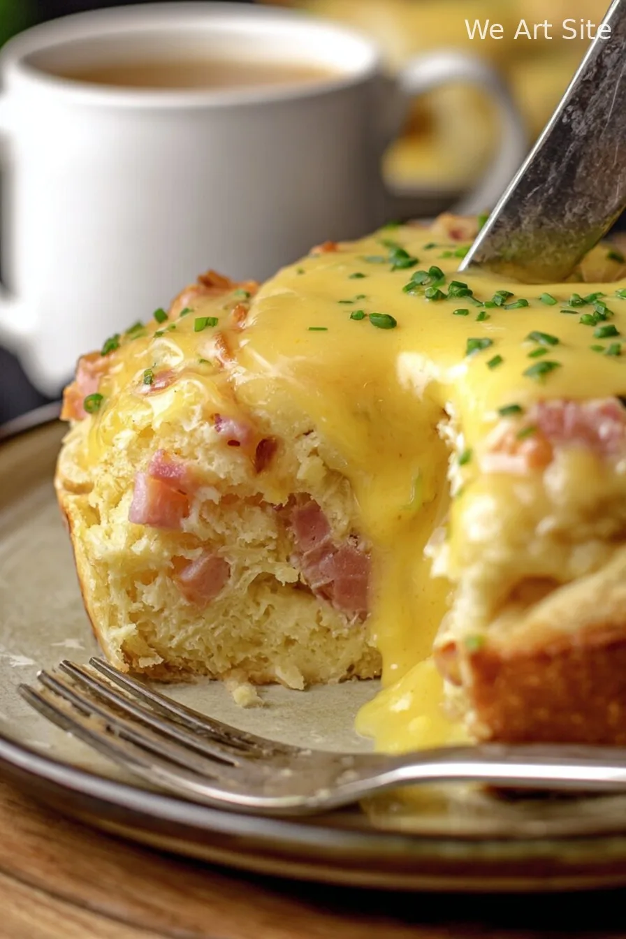 Breakfast Rolls with Hollandaise Sauce