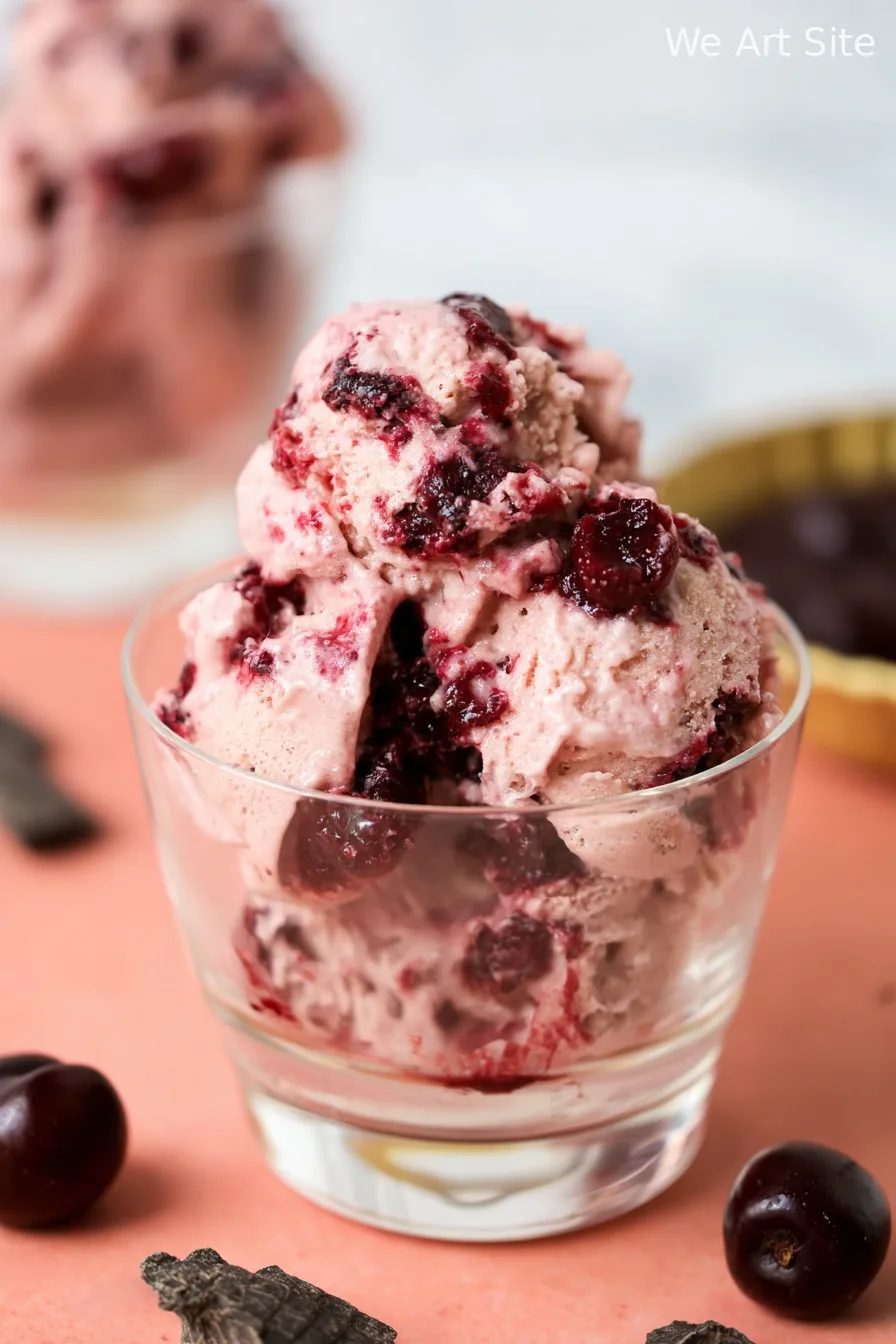 Cherry Garcia Nice Cream (Vegan)