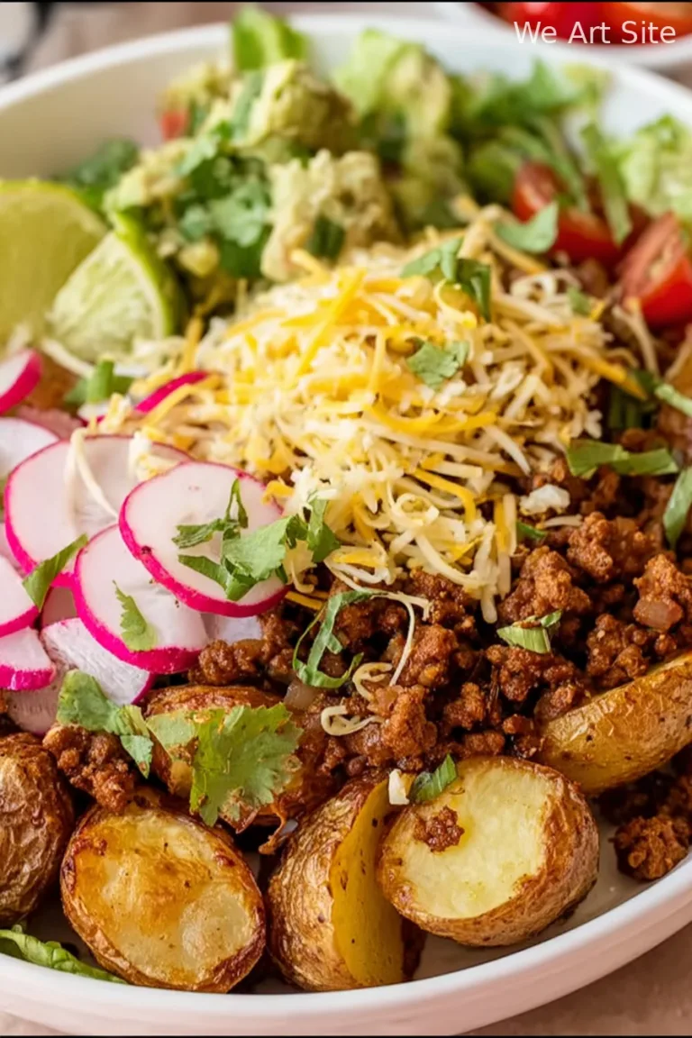 Crispy Potato Taco Bowls