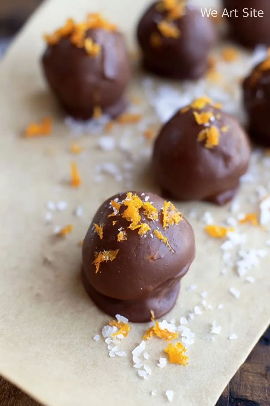 Healthy Dark Chocolate Orange Truffles Recipe