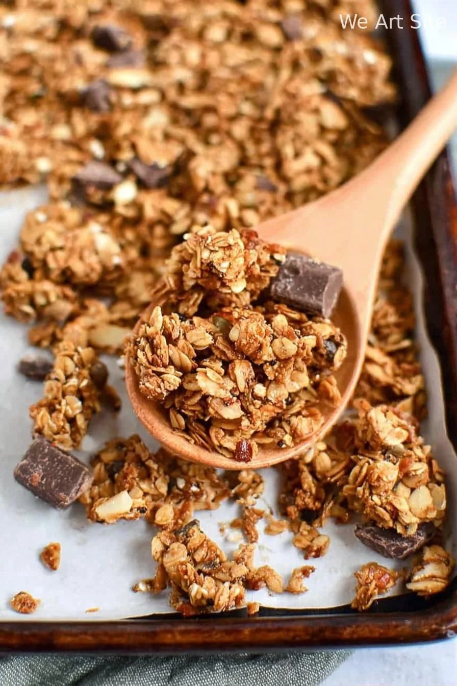 Homemade Peanut Butter Protein Granola