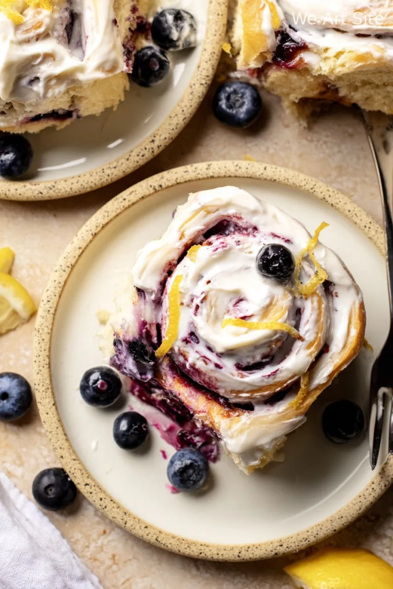 Lemon Lover’s Lemon Blueberry Sweet Rolls