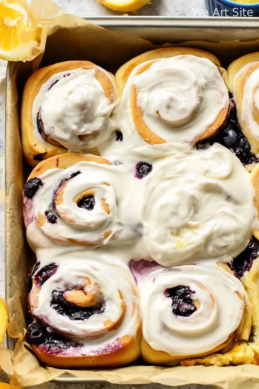 Lemon Lover’s Lemon Blueberry Sweet Rolls