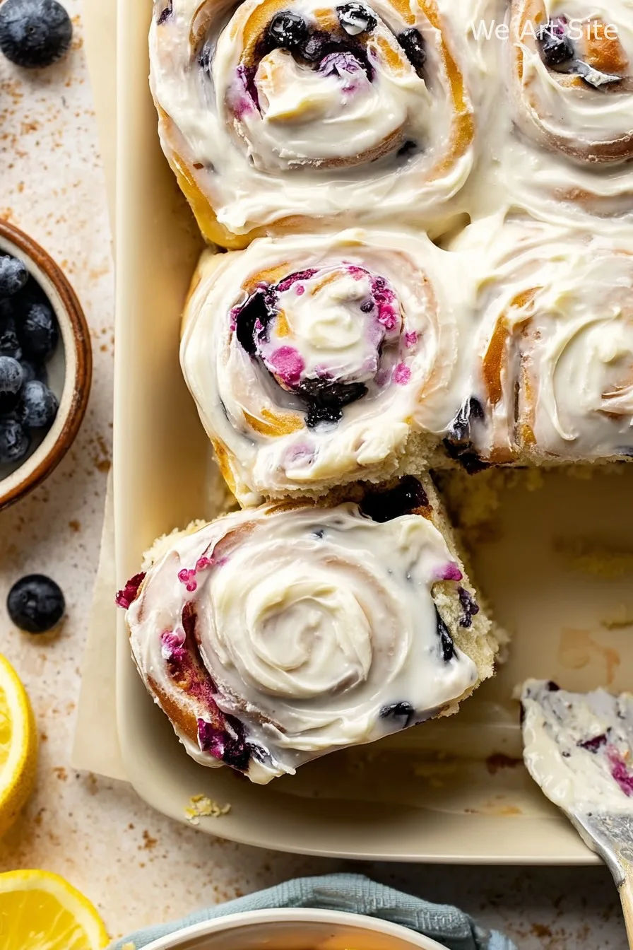 Lemon Lover’s Lemon Blueberry Sweet Rolls