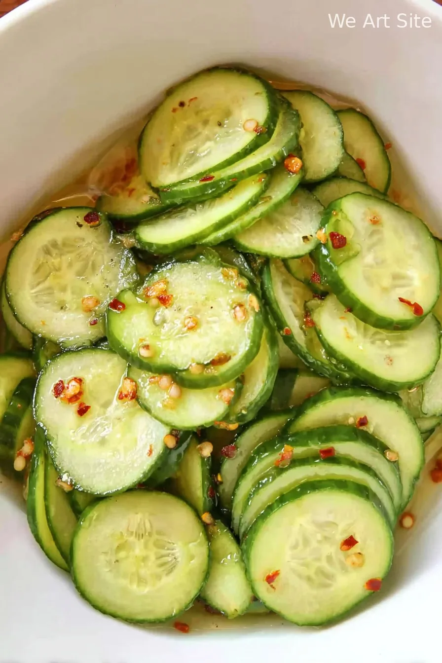 Quick Asian Pickled Cucumbers