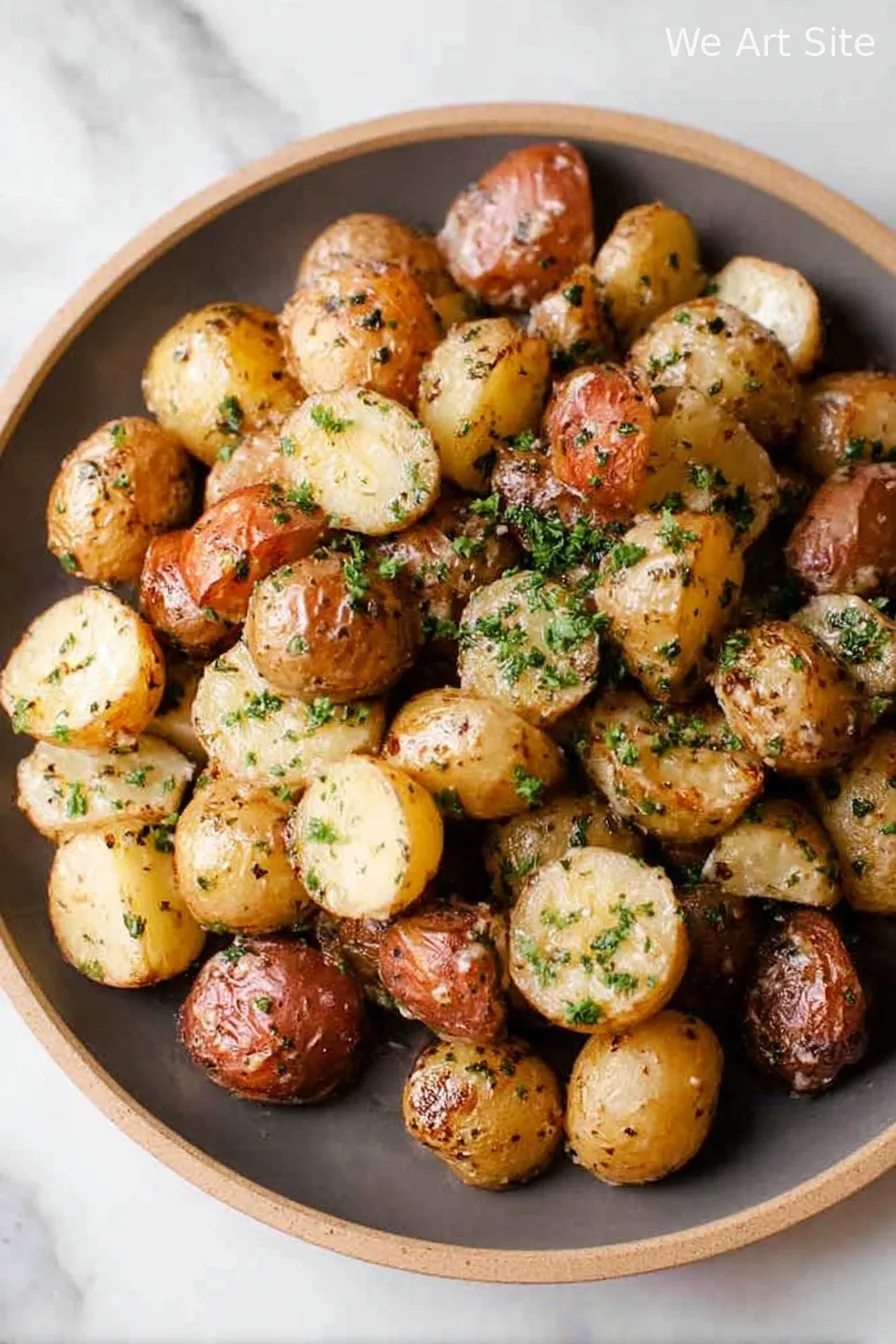 Roasted Garlic Parmesan Baby Potatoes