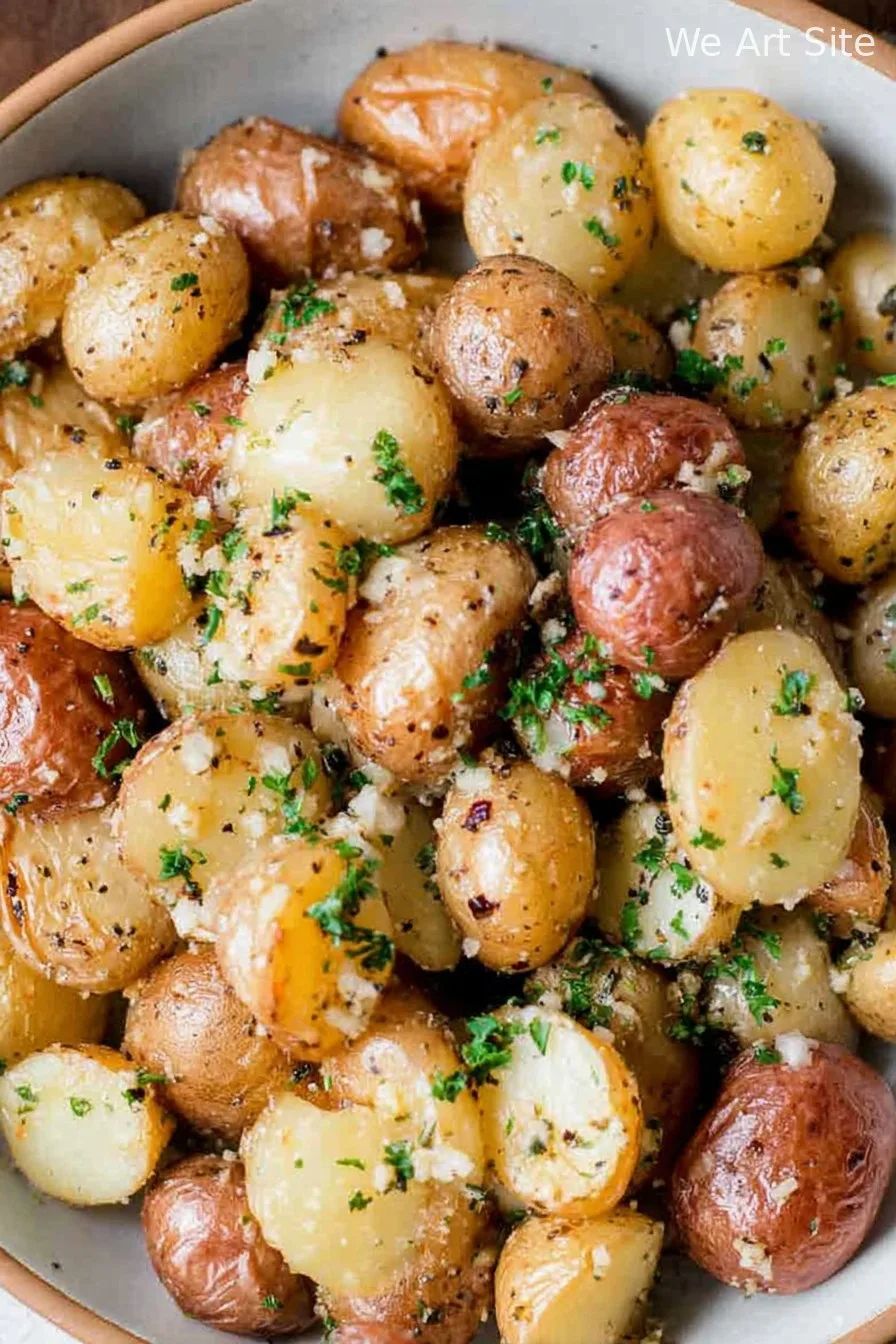 Roasted Garlic Parmesan Baby Potatoes