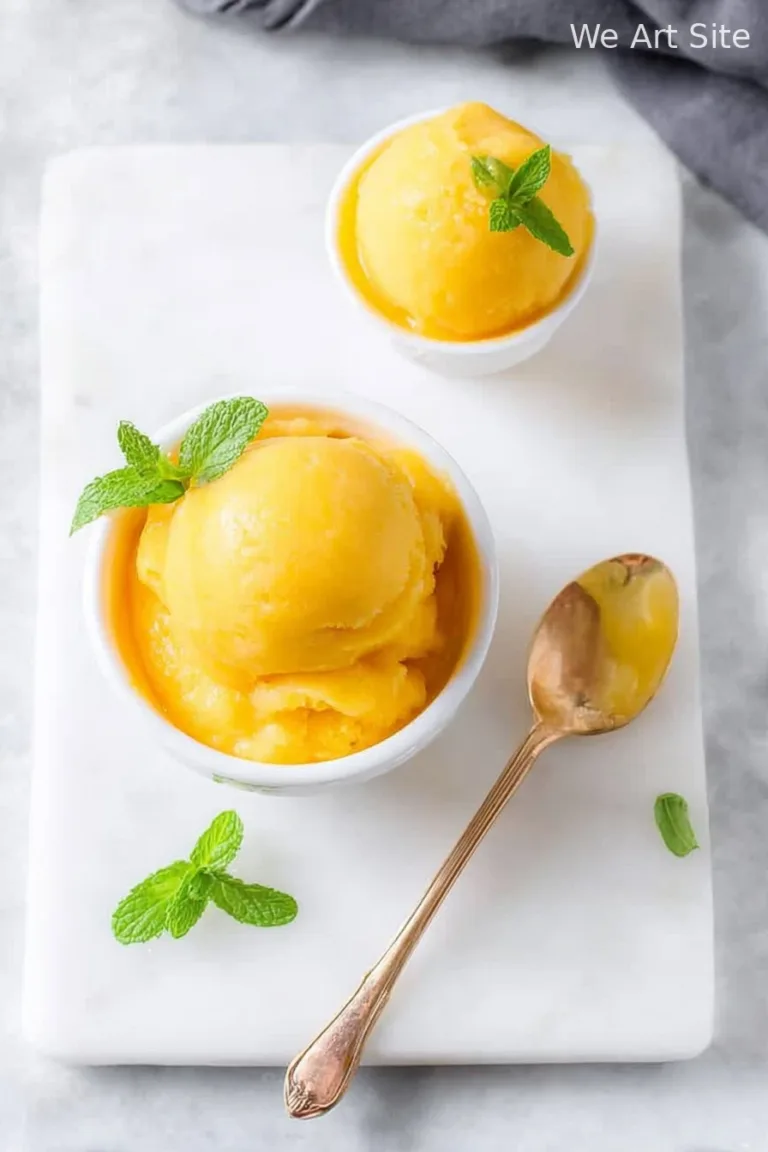 Easy 1-Minute Mango Sorbet