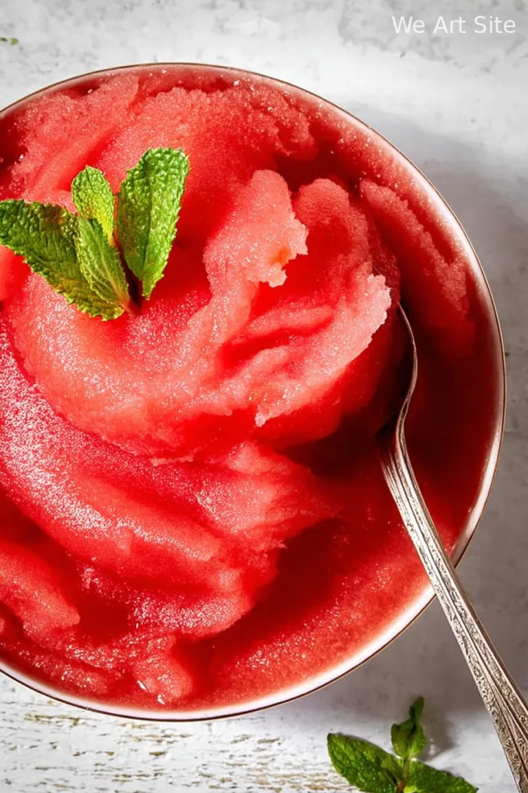 Homemade Watermelon Sorbet
