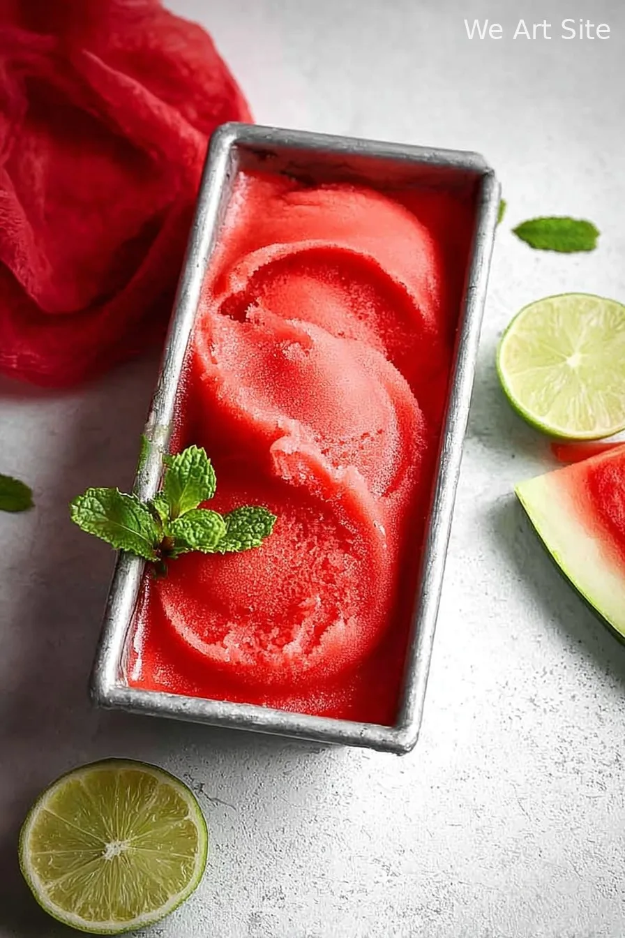 Homemade Watermelon Sorbet