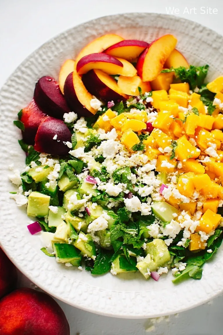 Peach Feta Salad