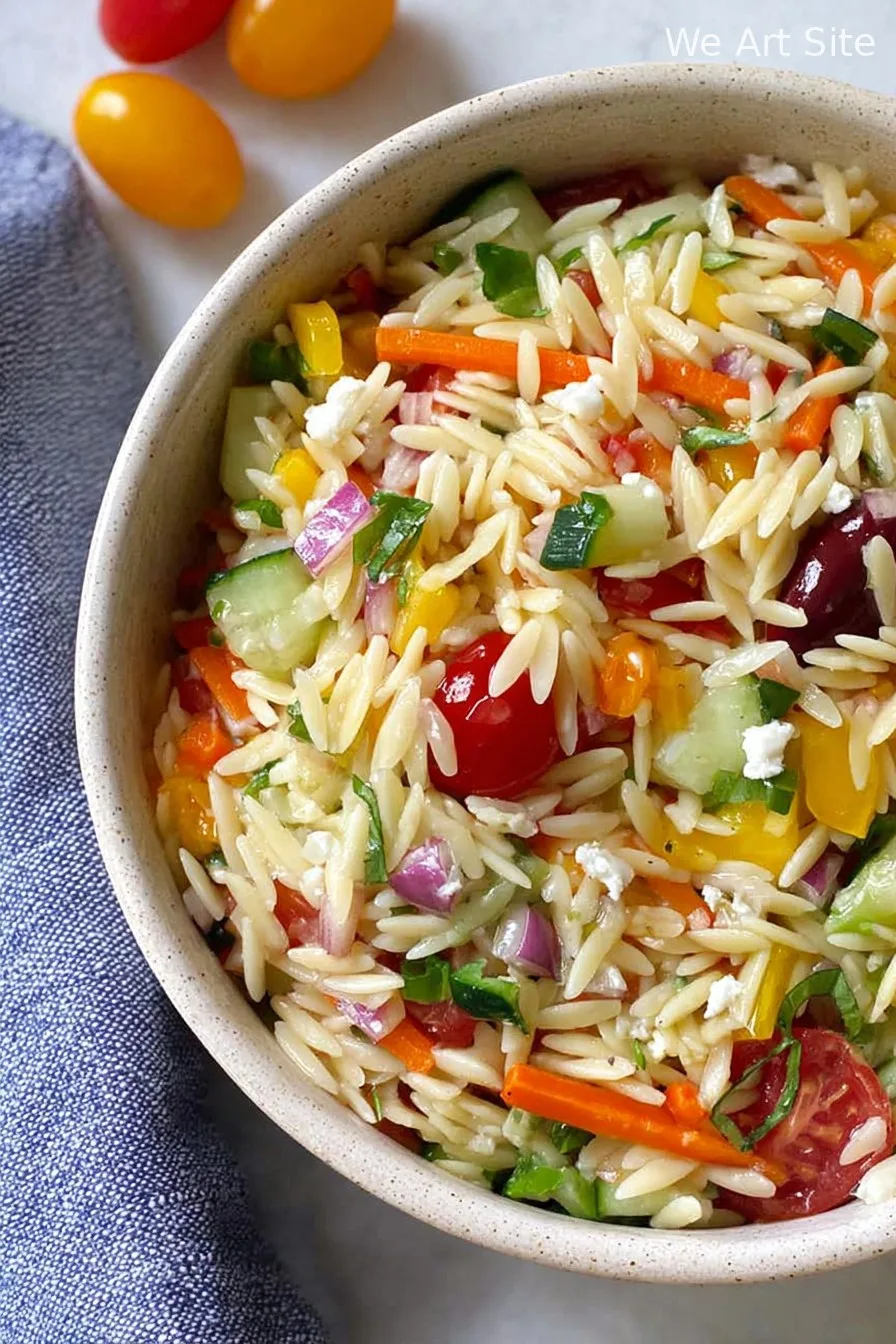 Rainbow Orzo Salad